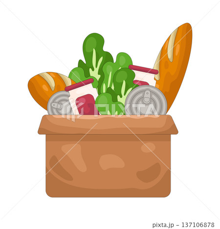 Illustration of Food supplies Illustration of Food supplies 137106878