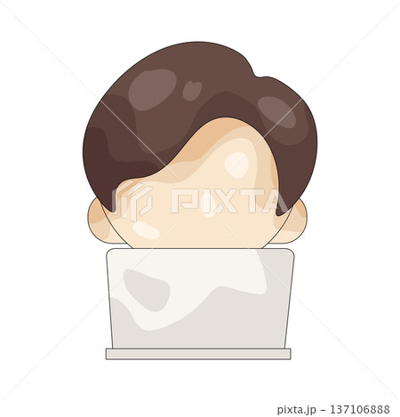 Illustration of graphic designer 137106888