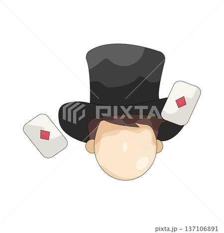 Illustration of magician 137106891