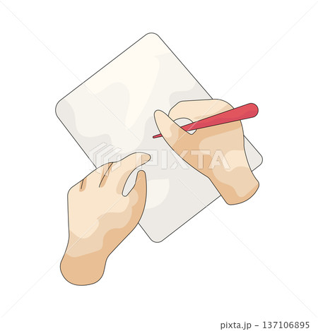 Illustration of writer 137106895