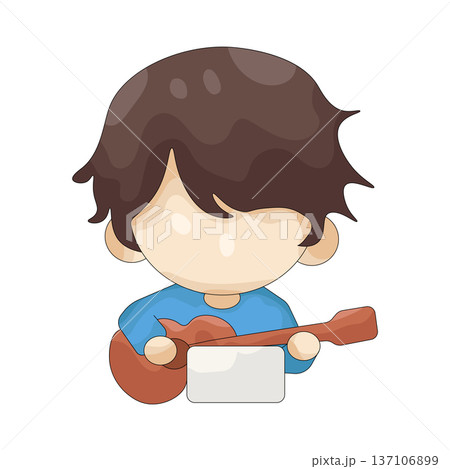 Illustration of guitarist Illustration of guitarist 137106899