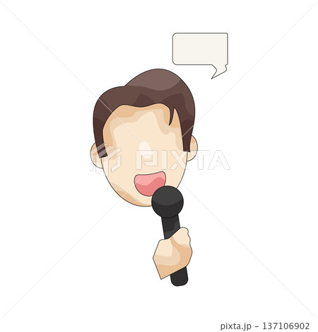 Illustration of reporter Illustration of reporter 137106902