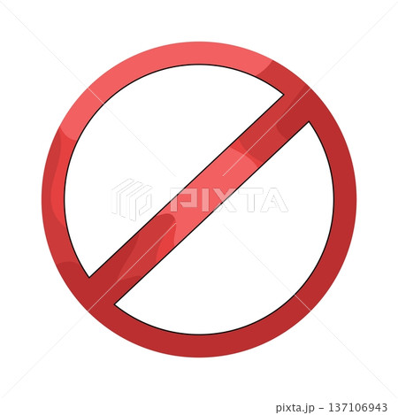 Illustration of Prohibited  137106943