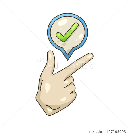 Illustration of checkmark Illustration of checkmark 137108008
