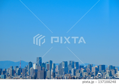 都市風景　東京　港区　東京タワー 137108248
