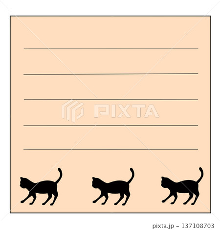 猫の囲み枠 137108703