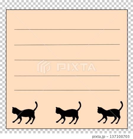 猫の囲み枠 137108703