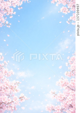 桜　背景 137109497