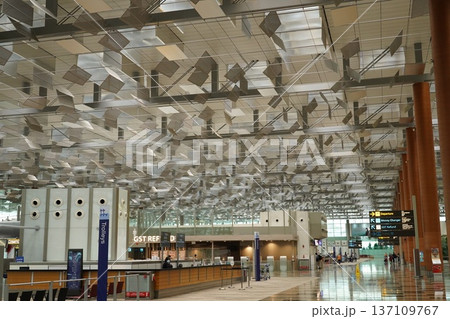 Singapore Airport Interior Art Installation and Architecture 137109767