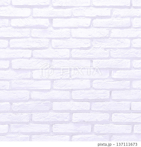 淡い紫色のレンガの壁の正方形の背景画像 137111673