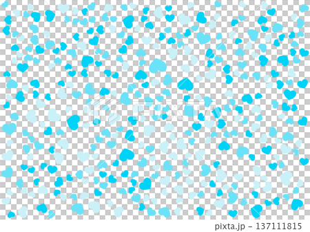 心形圖案背景淺藍色3種顏色心 137111815
