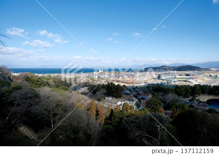 滋賀県彦根市_彦根城着見台からの景色3_2025年1月 137112159