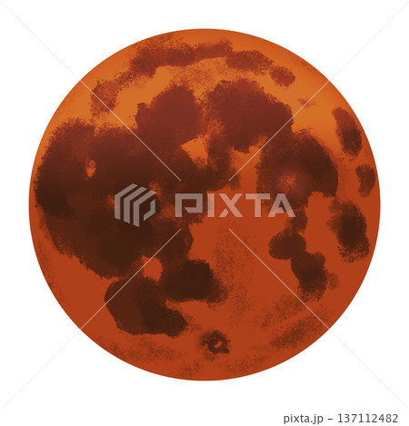 手描き皆既月食 137112482