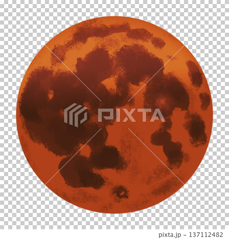 手描き皆既月食 137112482