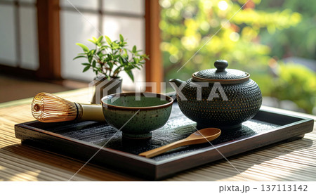 静かな和の空間で自分と向き合うマインドフルネスと禅のひととき 静かな和の空間で自分と向き合うマインドフルネスと禅のひととき 137113142