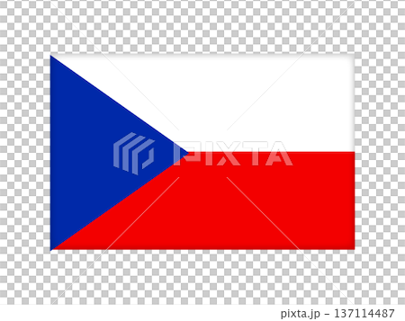 チェコの国旗イラスト素材2 137114487