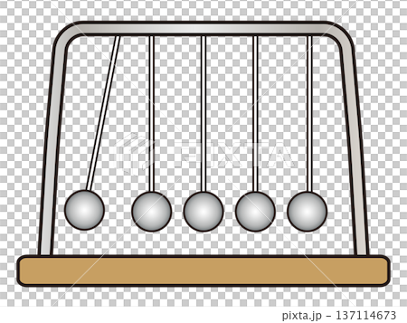 振り子と重りのイラスト素材 137114673