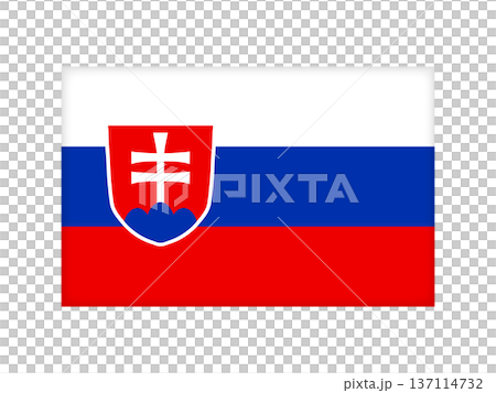 スロバキアの国旗のイラスト素材2 137114732
