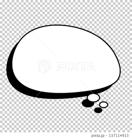 ゆる不規則 楕円ふきだし ミニマル ゆる不規則 楕円ふきだし ミニマル 137114913