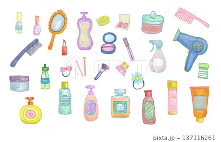コスメのイラストセット 137116261