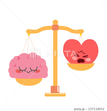 Brain Dominance Golden Scale Concept Brain Dominance Golden Scale Concept 137118052