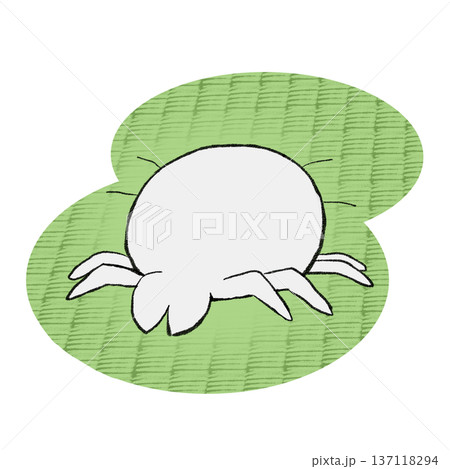 畳にいるダニのイラスト 137118294