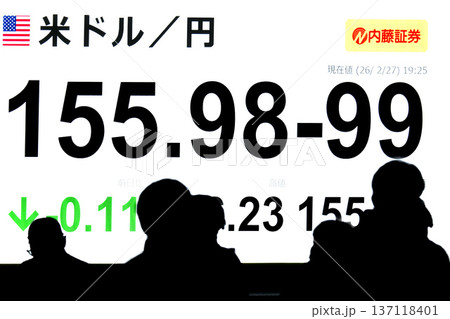 日本の東京都市景観最高値更新5万8850円27銭株価/終値。米ドル/円155.98-99=2月27日 日本の東京都市景観最高値更新5万8850円27銭株価/終値。米ドル/円155.98-99=2月27日 137118401