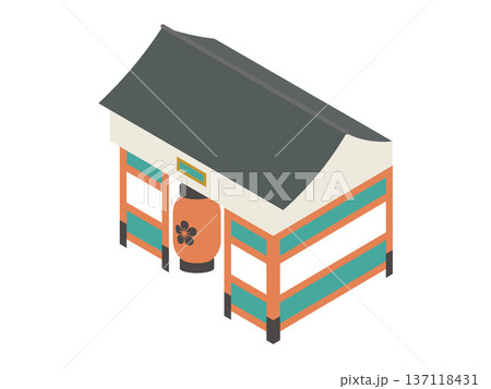 雷門のアイソメトリックイラスト 雷門のアイソメトリックイラスト 137118431