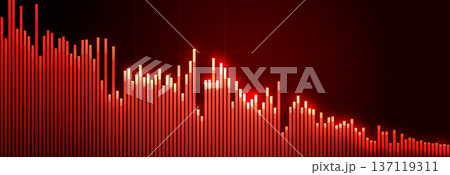 Stock Downturn Trend Red Graph Report. Downward Growth Financial Crisis Chart. Global Finance Collapse. Sanctions Tariffs Consequences, Trade War, Presentation Background Design. Vector Illustration Stock Downturn Trend Red Graph Report. Downward Growth Financial Crisis Chart. Global Finance Collapse. Sanctions Tariffs Consequences, Trade War, Presentation Background Design. Vector Illustration 137119311