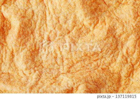 Orange textile creating soft abstract warm background texture 137119815