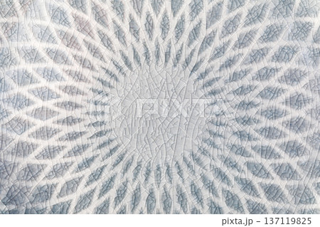 Ceramic crackle celadon glaze texture surface pattern Ceramic crackle celadon glaze texture surface pattern 137119825