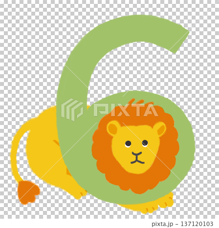 Lion number 6 illustration 137120103