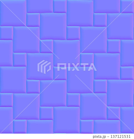 Smooth Padded Square Tile Normal Map Assetのイラスト素材 [137121531] - PIXTA