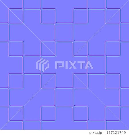 Clean Cross Grid Layout Relief Normal Mapのイラスト素材 [137121749] - PIXTA