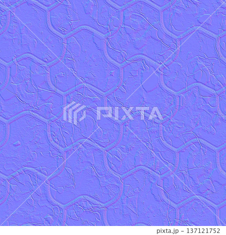 Interlocking Hexagon Paving Stone Normal Map Interlocking Hexagon Paving Stone Normal Map 137121752
