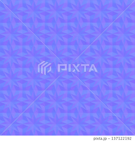 Stamped Star Pattern Decorative Normal Map 137122192