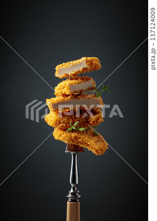 Nuggets on a fork. Nuggets on a fork. 137124009
