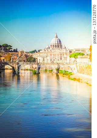 St. Peter's cathedral over bridge 137128770