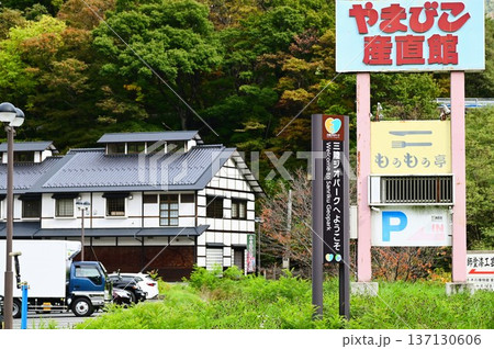 道の駅やまびこ館と薬師塗漆工芸館 道の駅やまびこ館と薬師塗漆工芸館 137130606