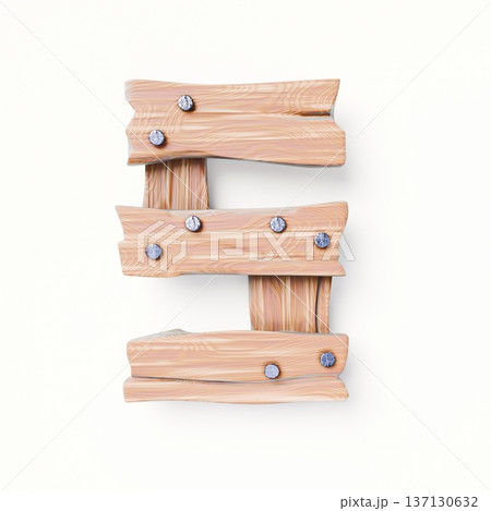 Wooden planks Font Number 5 FIVE 3D Wooden planks Font Number 5 FIVE 3D 137130632