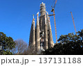世界遺産　完成間近のサグラダファミリア　バルセロナ　スペイン 137131188