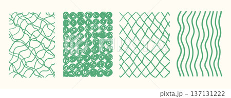 Pattern Line Set Handdrawn Pattern Line Set Handdrawn 137131222