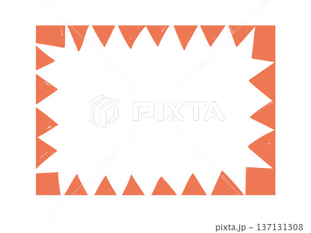 Bunting Frame With Triangle Border Hand Drawn Bunting Frame With Triangle Border Hand Drawn 137131308