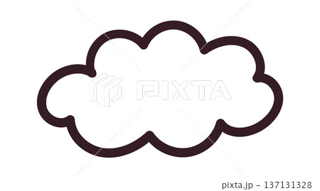 Cloud Outline Emblem Cloud Outline Emblem 137131328