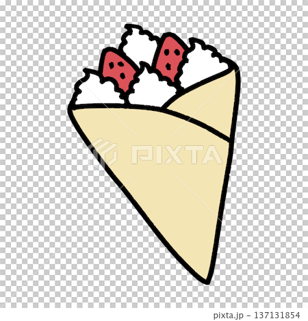 苺クレープ 137131854