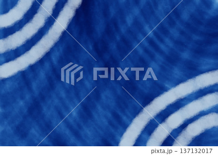 イラスト素材:紺の背景に水色の放物線模様 イラスト素材:紺の背景に水色の放物線模様 137132017