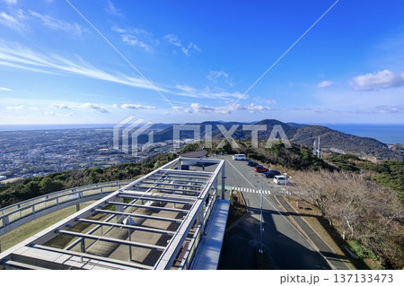 田原市、蔵王山展望台からの眺め（伊良湖岬方向） 137133473