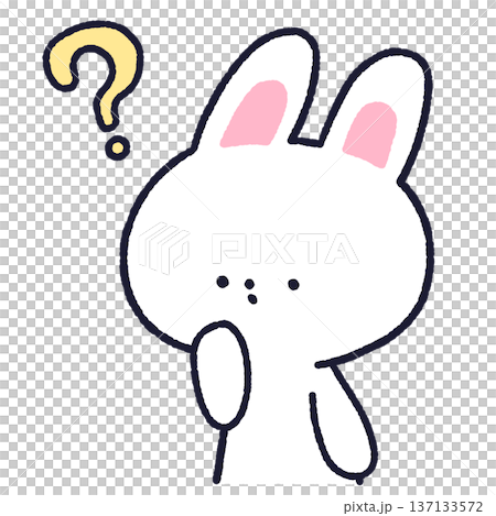 疑問を持つうさぎ 疑問を持つうさぎ 137133572