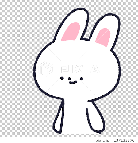 Rabbit looking sideways Rabbit looking sideways 137133576