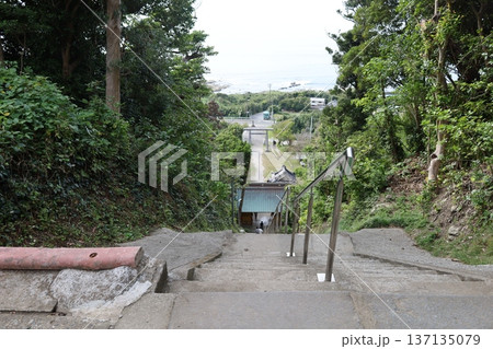 洲崎神社、厄祓坂と呼ばれる石段【千葉県・館山市】 137135079